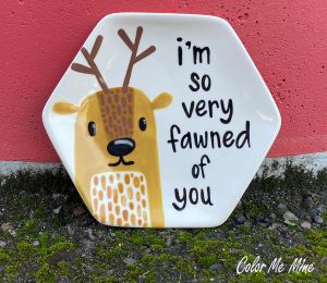 Green Valley Fawn Plate