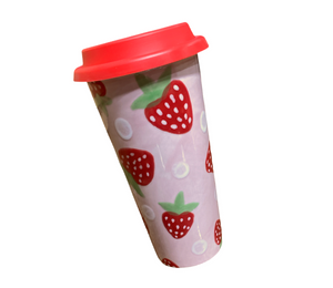 Green Valley Strawberry Travel Mug