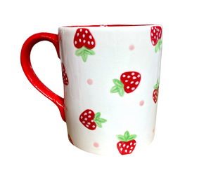 Green Valley Strawberry Dot Mug