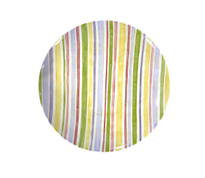Green Valley Striped Fall Plate