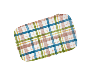 Green Valley Fall Plaid Plate